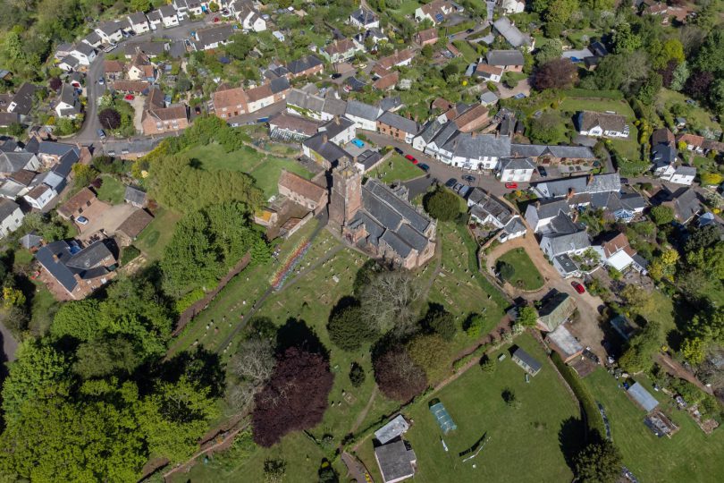 Aerial view Stogymber village